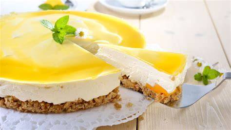 Philadelphia-Torte mit Zitronengeschmack auf Springform