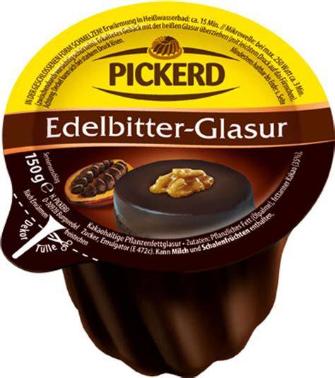 Pickerd Edelbitter Glasur Stück mit dunkler glänzender Oberfläche