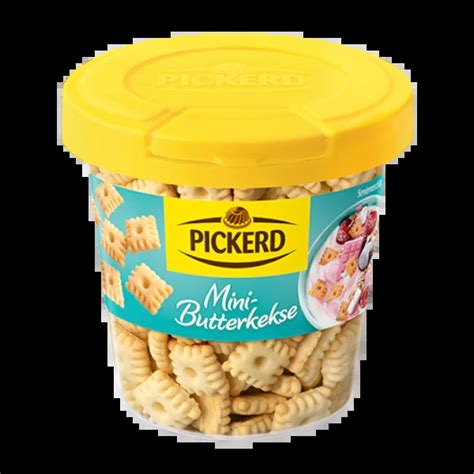 Pickerd Mini Kekse in Herzform auf Cupcakes