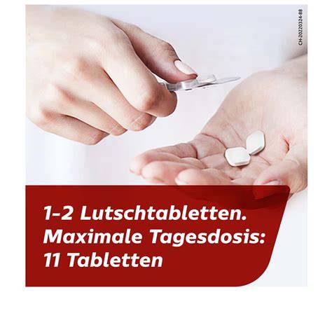 Piktogramm: Hinweise zur sicheren Anwendung und maximale Tagesdosis (11 Tabletten)