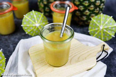 Pina-Colada inspirierte Marmelade mit Kokos