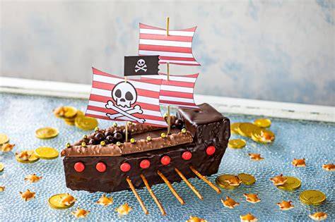 Piratenschiff auf Kuchen (Beispiel)