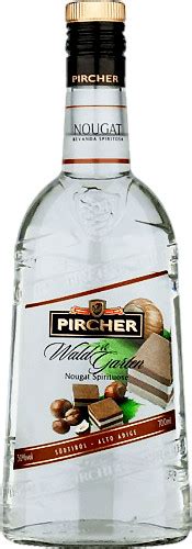 Pircher Nougat Flasche und Ausstattung