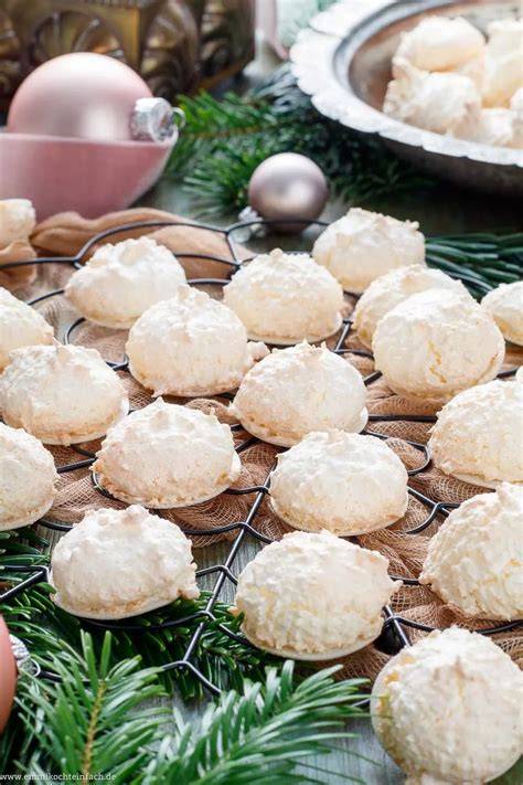 Pistaziensterne, Kokosmakronen, Weihnachtsplätzchen