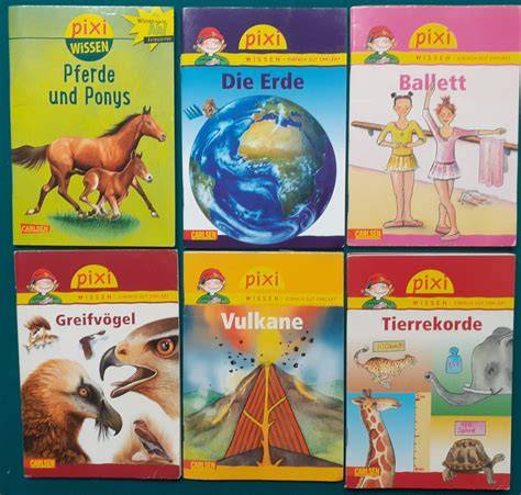 Pixi-Bücher im 10x10 cm Format aufgeschichtet