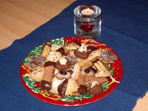 Plätzchenteller Weihnachten Rezeptvielfalt