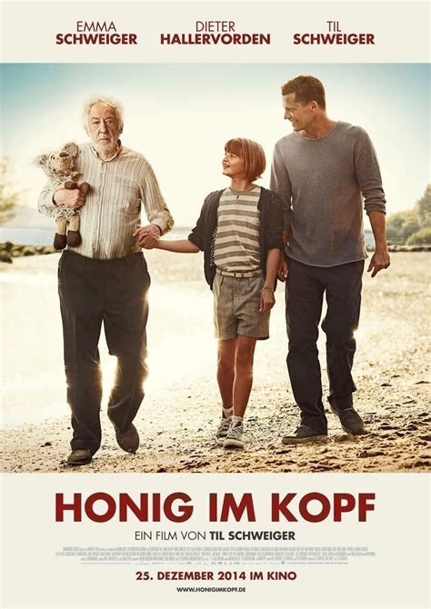Plakat und zentrale Figuren von „Honig im Kopf“