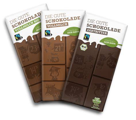 Plant-for-the-Planet Schokolade und Baumpflanzaktion