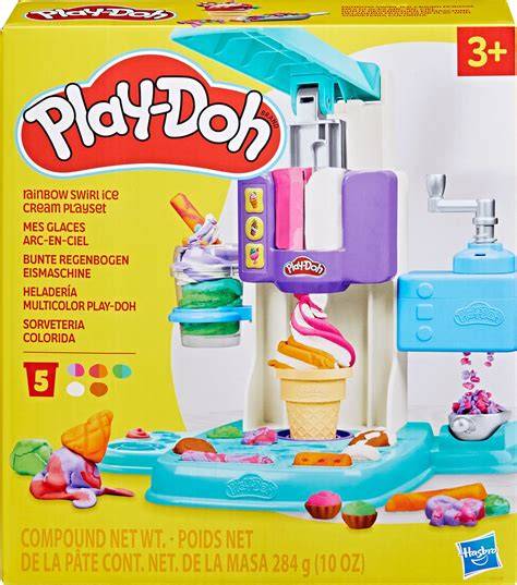 Play-Doh Eismaschine mit Regenbogen-Softeis