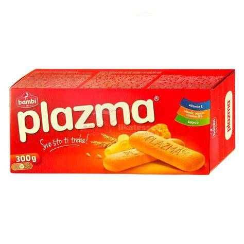 Plazma Kekse Packung und zerbrochene Kekse