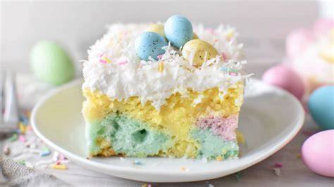 Poke Cake mit Puddingfüllung und Schokoladenglasur