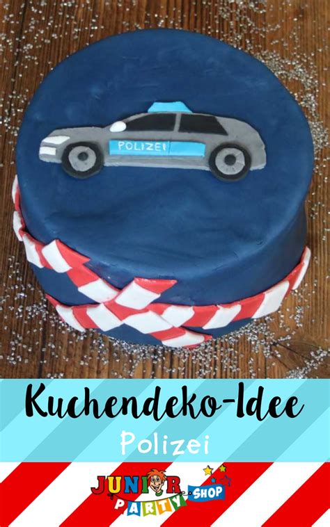 Polizei Torte mit Uniform und Polizei-Motiven