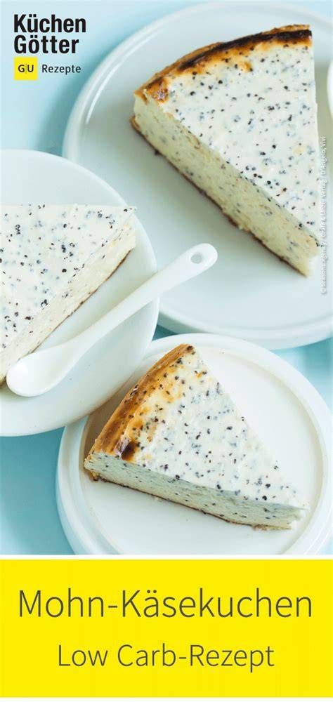 Polka-Dot Mohn-Käsekuchen ohne Boden, Querschnitt mit Tupfen