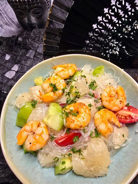 Pomelo-Salat mit Garnelen