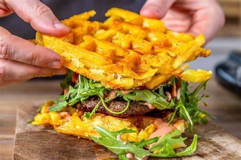 Pommes-Waffeln im Waffeleisen: Zutaten, Schritte, Serviervorschläge