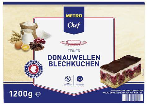Portionen und Nährwertkarte für Blechkuchen