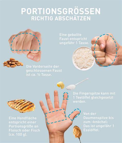 Portionenberechnung - Infografik zur Portionsgröße