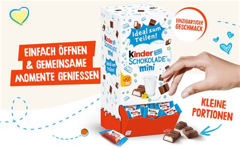 Portionierbare kinder Schokolade Riegel und mini Beutel