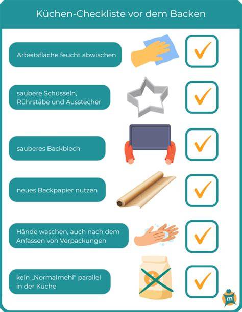 Portionieren, Kühlen, Backen: Schrittfolge als kompakte Infografik