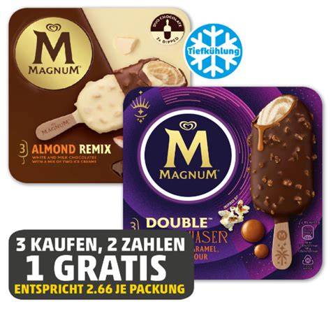 Portionsgröße Eis Kugel vs Magnum Stieleis Vergleich