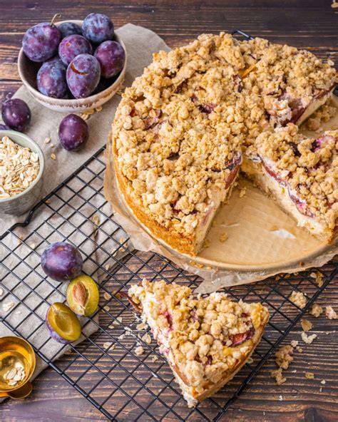 Portionsgrößen und Kalorien pro Stück Zwetschgenkuchen