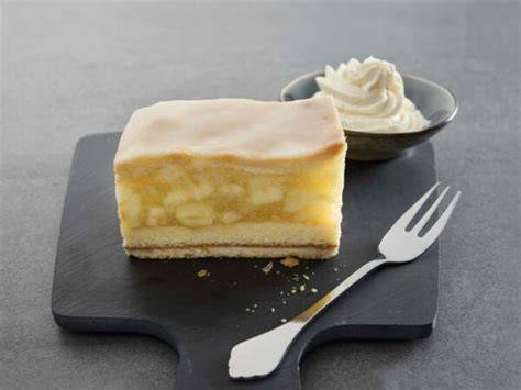 Portionsgrößen und Nährwerte pro Stück Apfelkuchen - schematische Darstellung