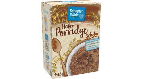 Portionspackungen des Schapfenmühle Hafer-Porridge Schoko
