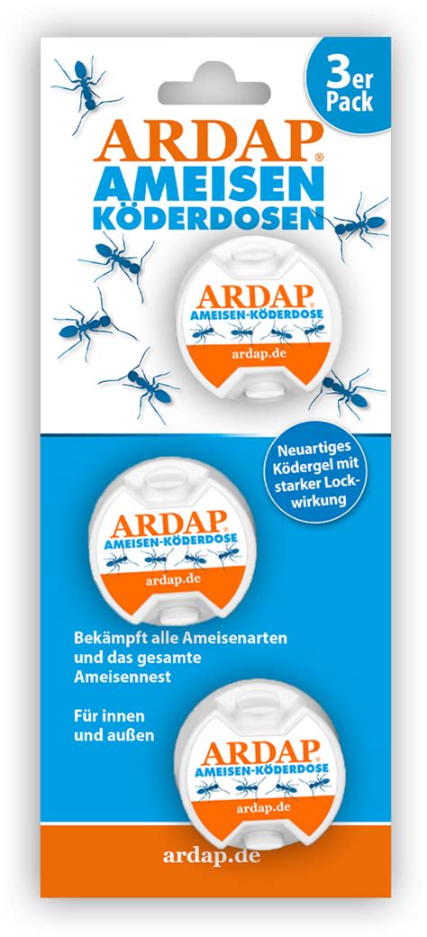 Positionierung der Köderdose nahe der Ameisenstraße