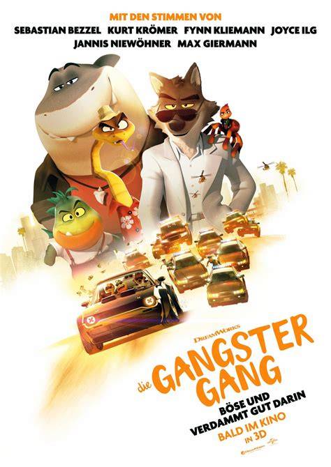 Poster der Gangster Gang mit Mr. Wolf und Professor Marmelade