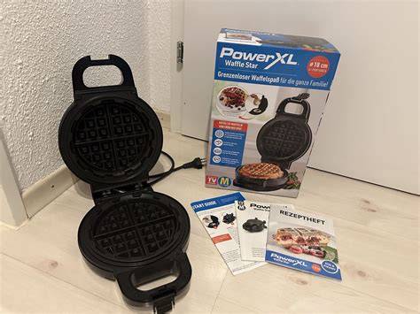 PowerXL Waffle Star Gerät im Einsatz
