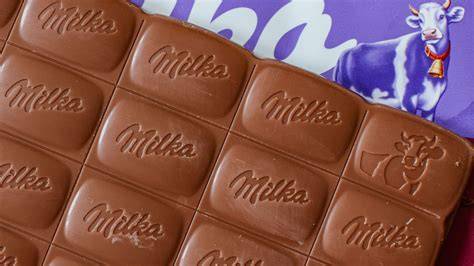 Prägung Milka Tafeln Quadrate und Muster