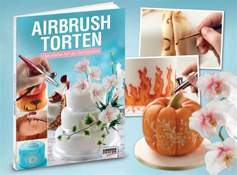 Präzise Tortendekoration mit Drehscheibe: Airbrush, Spritztülle und Fondant