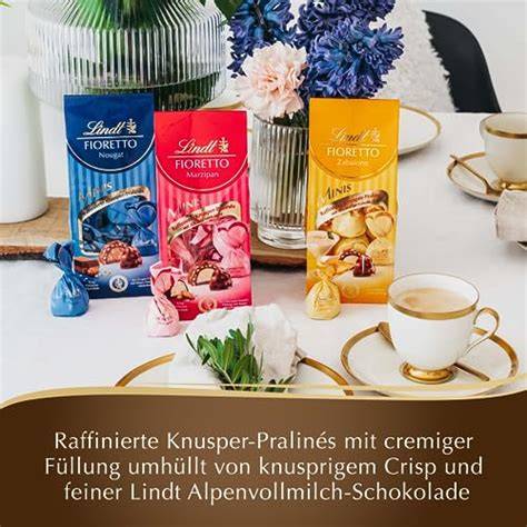 Pralinés in Mandelblütenform - Geschenkidee