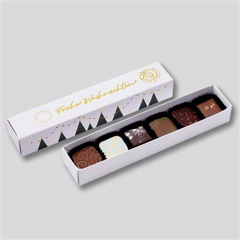 Pralinen als individuelles Geschenk und in festlicher Verpackung