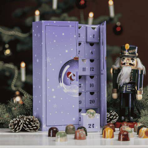 Pralinen im Adventskalender als Geschenkidee