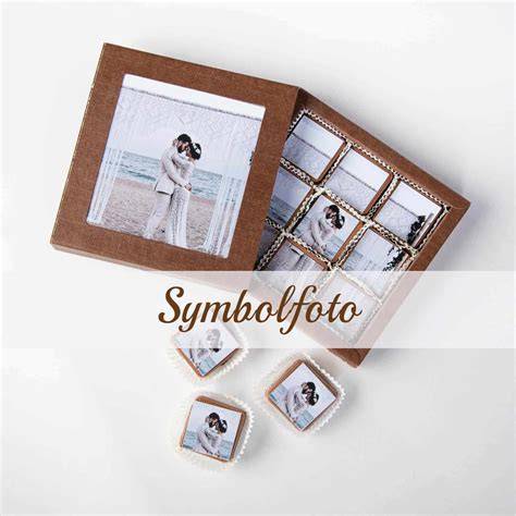 Pralinen in Geschenkbox mit Fotodruck