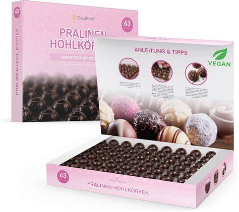 Pralinen in Schokolade-Form