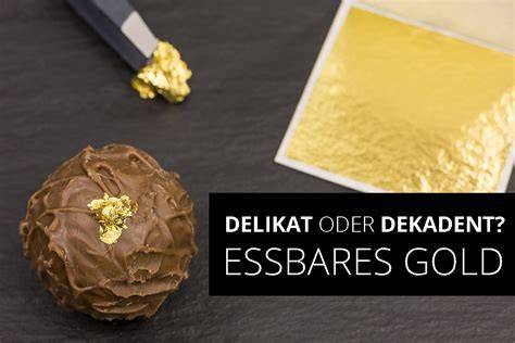 Pralinen mit essbarem Blattgold