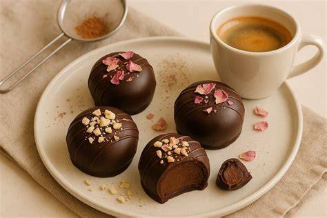 Pralinen und Espresso
