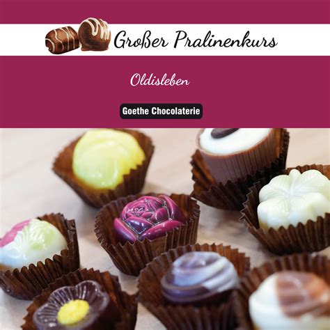 Pralinenauswahl der Goethe Chocolaterie