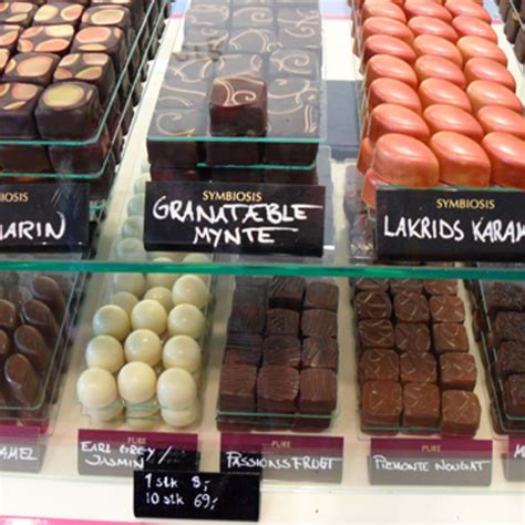 Pralinenauswahl im Supermarkt