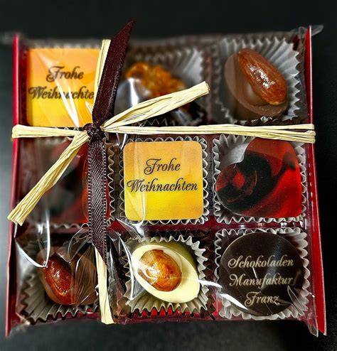 Pralinenpräsent in Geschenkverpackung