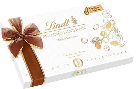 Pralinenschachtel Lindt Klassische Auslese mit Auswahl an Nuss-, Nougat- und Trüffelpralinen