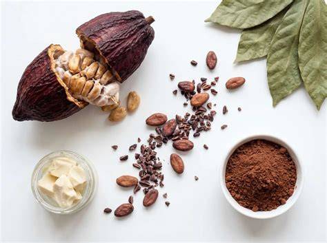 Pralinenzutaten: Kakaopulver, Kakaobutter, Stevia