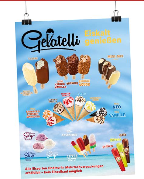 Preise und Sortimente der Lidl-Eismarken Bon Gelati, Gelatelli, Vemondo