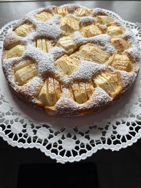 Preiselbeer Apfelkuchen frisch gebacken