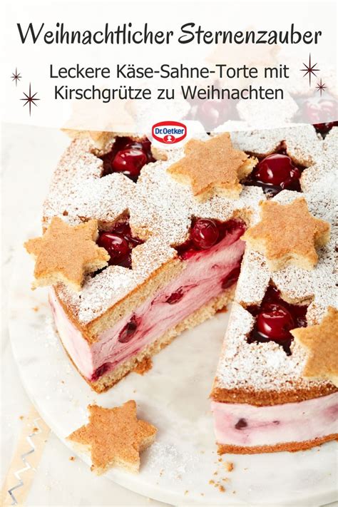 Preiselbeer-Quarkcreme für Sternentorte
