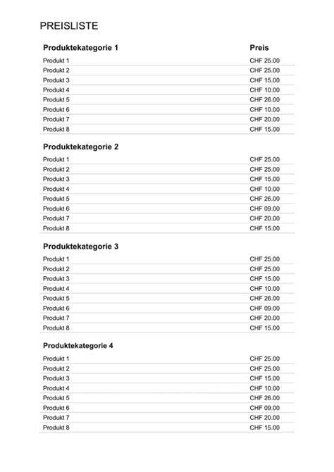 Preistabelle: Tortenangebote diverser Händler