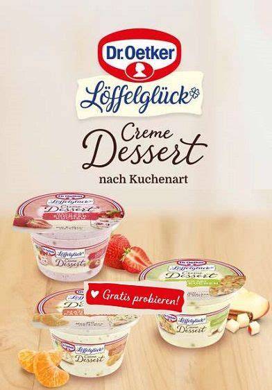 Preistabelle und Verpackungsgrößen der Löffelglück Desserts