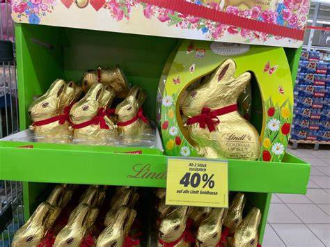 Preisvergleich Lindt Osterhasen vor und nach Ostern